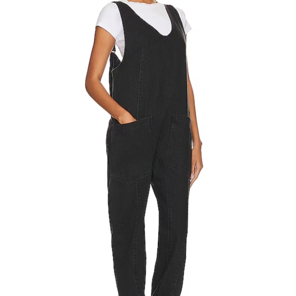 We The Free High Roller Jumpsuit in Mineral Black Free People - Picture 5 of 7